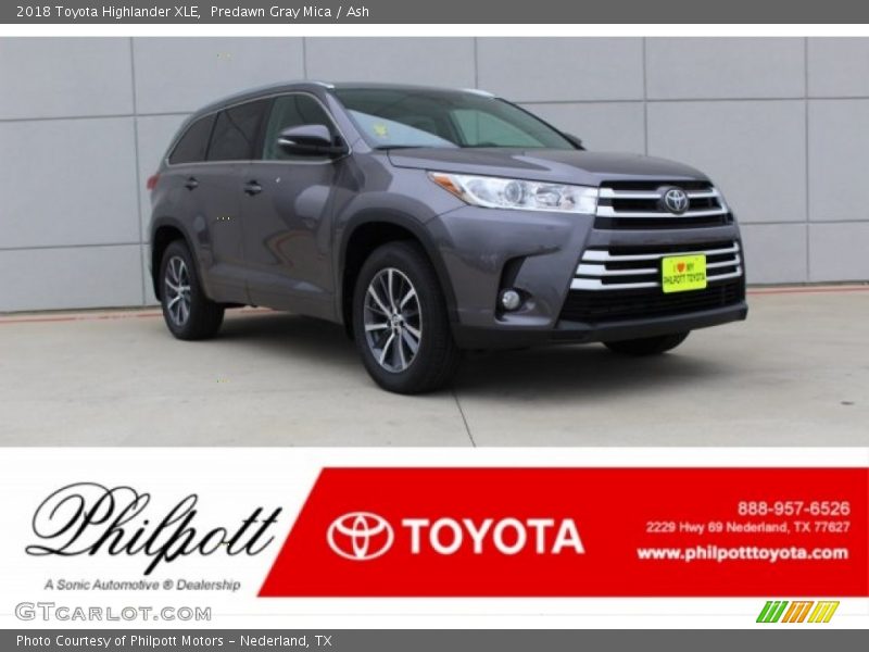 Predawn Gray Mica / Ash 2018 Toyota Highlander XLE