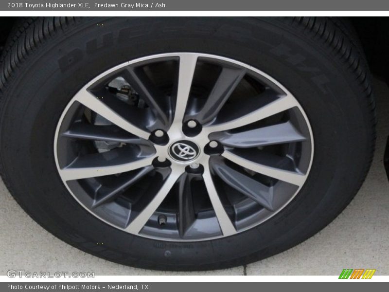Predawn Gray Mica / Ash 2018 Toyota Highlander XLE