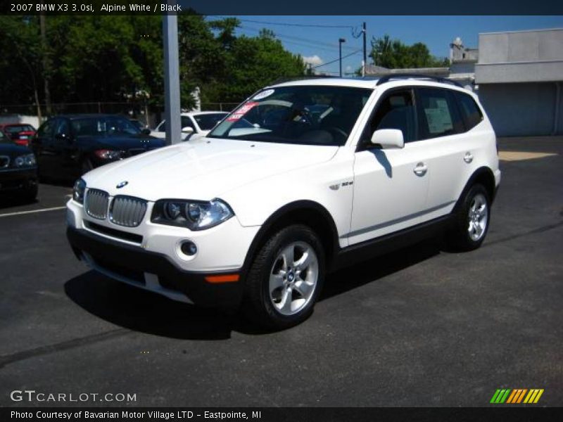 Alpine White / Black 2007 BMW X3 3.0si