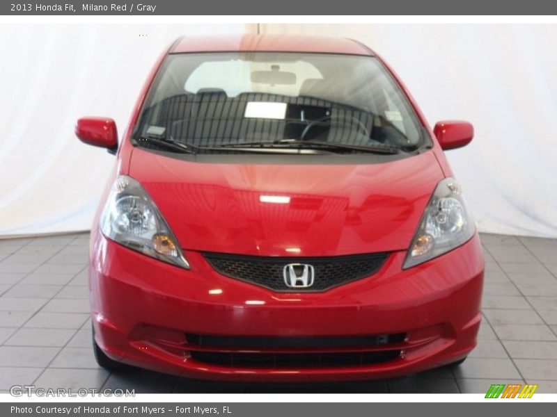 Milano Red / Gray 2013 Honda Fit