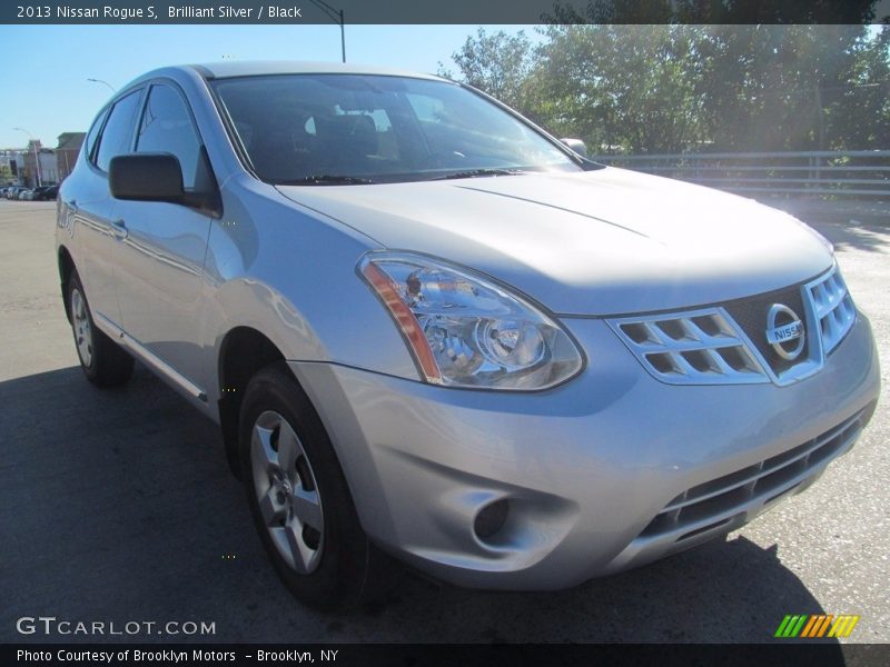 Brilliant Silver / Black 2013 Nissan Rogue S
