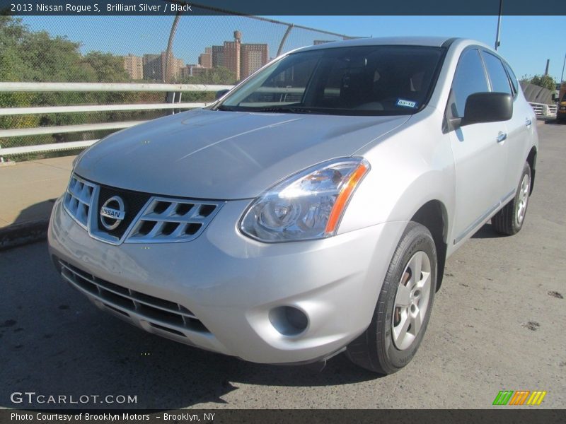Brilliant Silver / Black 2013 Nissan Rogue S