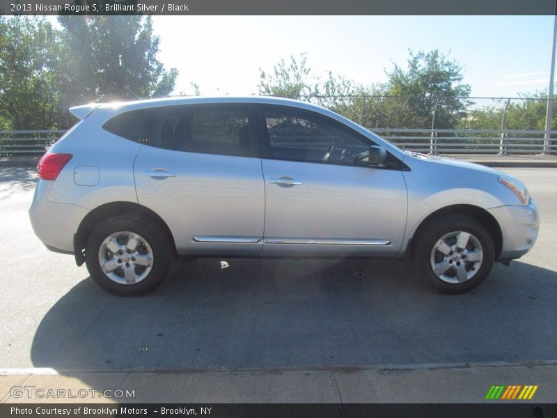 Brilliant Silver / Black 2013 Nissan Rogue S