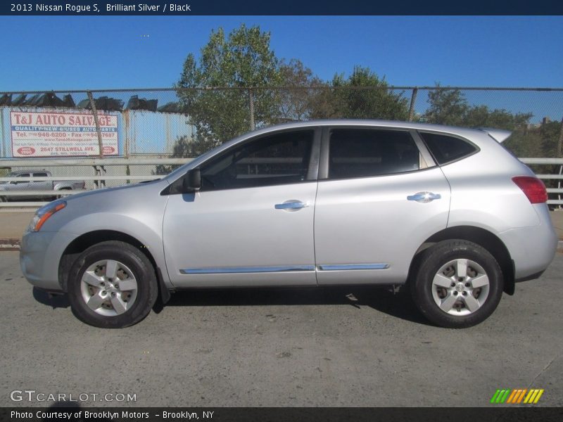 Brilliant Silver / Black 2013 Nissan Rogue S