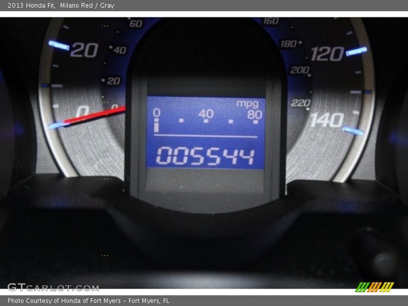 Milano Red / Gray 2013 Honda Fit
