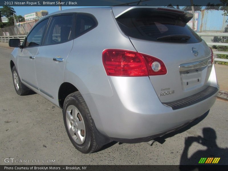 Brilliant Silver / Black 2013 Nissan Rogue S