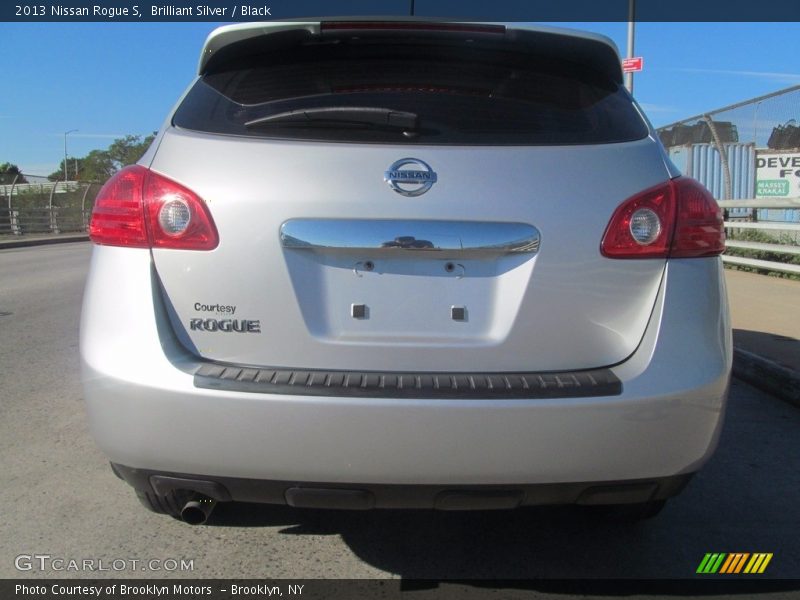 Brilliant Silver / Black 2013 Nissan Rogue S