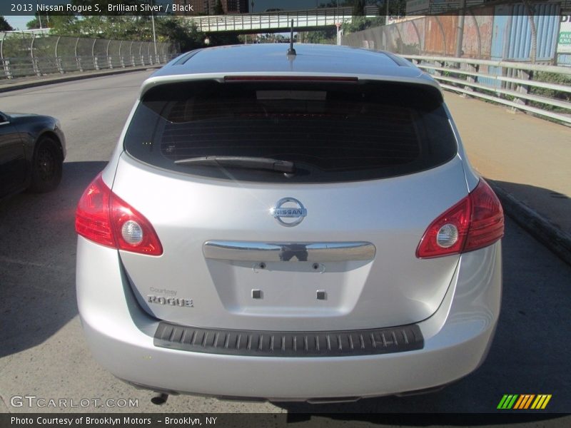 Brilliant Silver / Black 2013 Nissan Rogue S