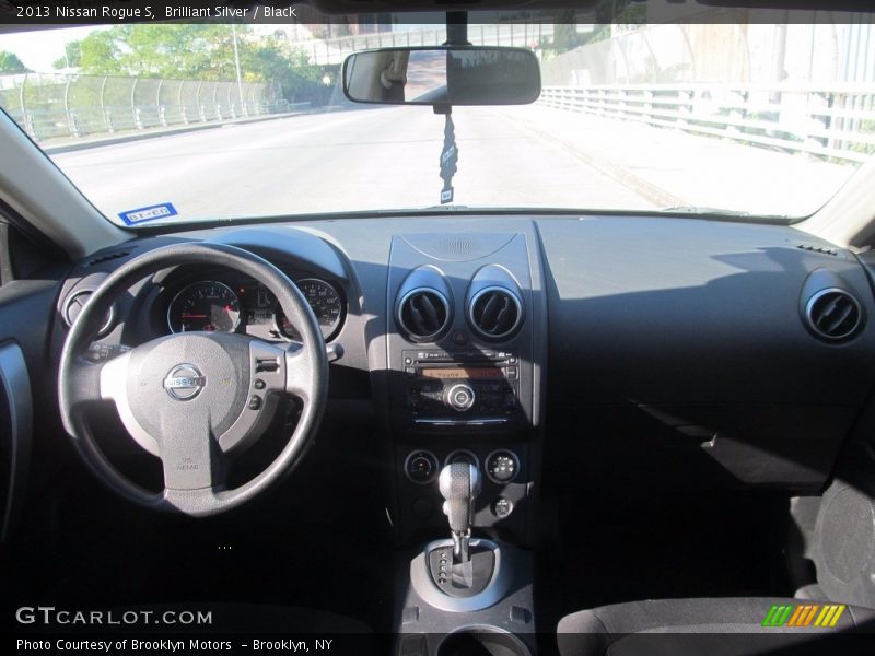 Brilliant Silver / Black 2013 Nissan Rogue S