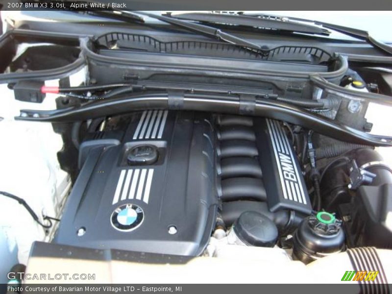 Alpine White / Black 2007 BMW X3 3.0si