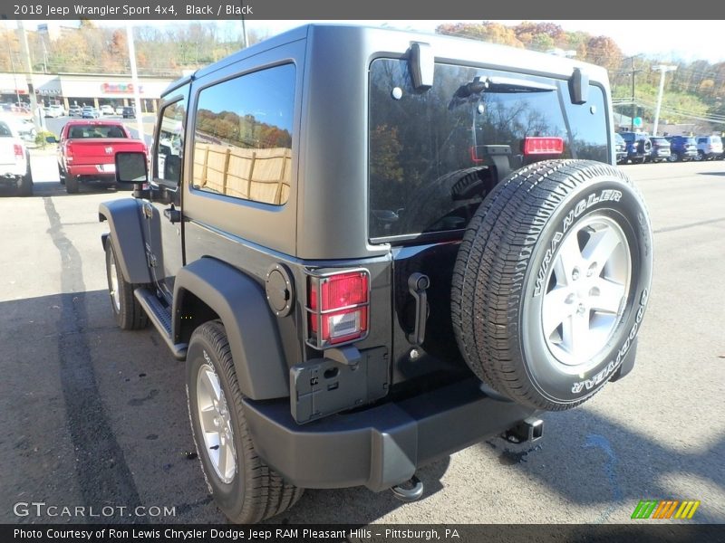 Black / Black 2018 Jeep Wrangler Sport 4x4