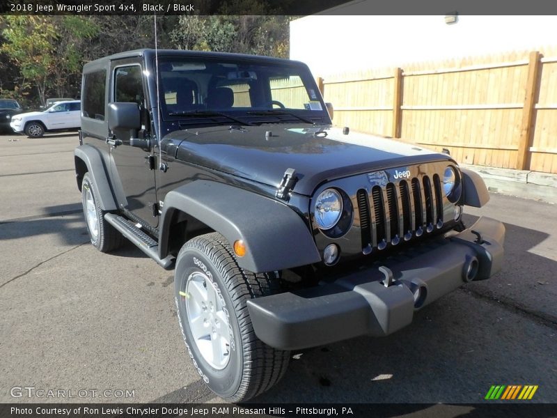 Black / Black 2018 Jeep Wrangler Sport 4x4