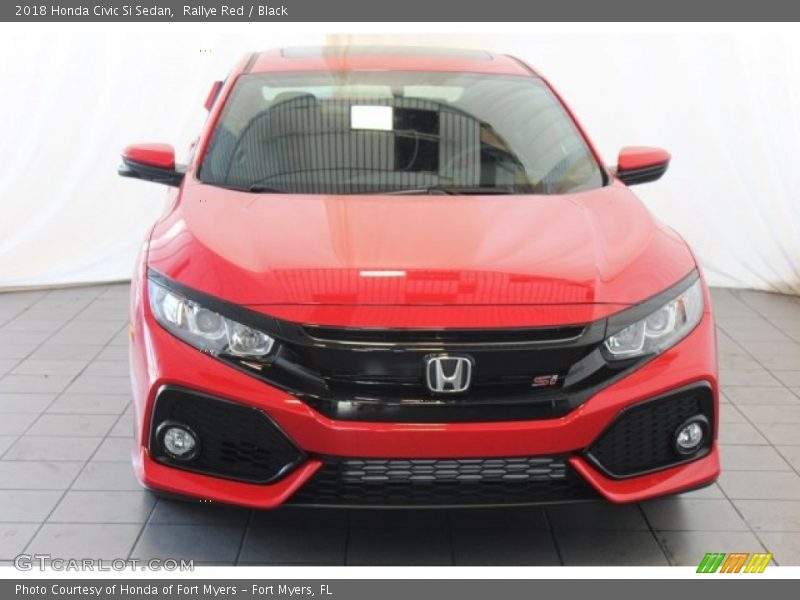 Rallye Red / Black 2018 Honda Civic Si Sedan