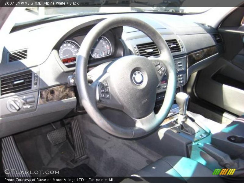 Alpine White / Black 2007 BMW X3 3.0si