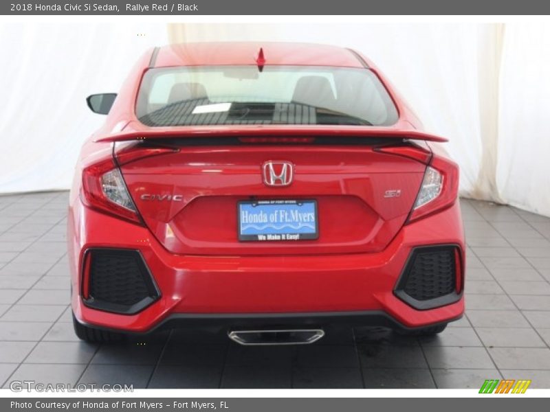Rallye Red / Black 2018 Honda Civic Si Sedan
