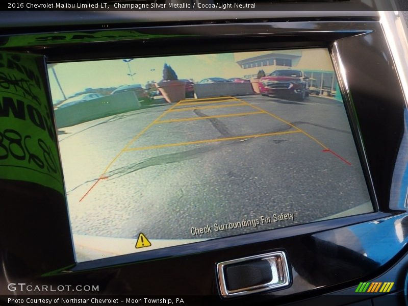 Champagne Silver Metallic / Cocoa/Light Neutral 2016 Chevrolet Malibu Limited LT