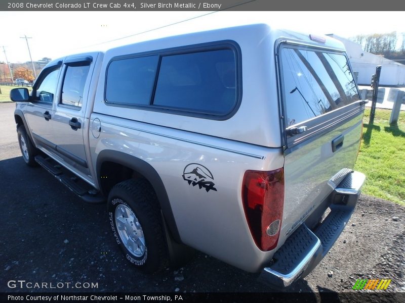 Silver Birch Metallic / Ebony 2008 Chevrolet Colorado LT Crew Cab 4x4