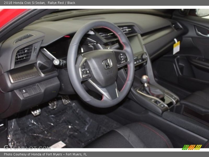 Rallye Red / Black 2018 Honda Civic Si Sedan