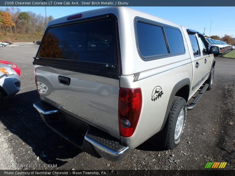 Silver Birch Metallic / Ebony 2008 Chevrolet Colorado LT Crew Cab 4x4