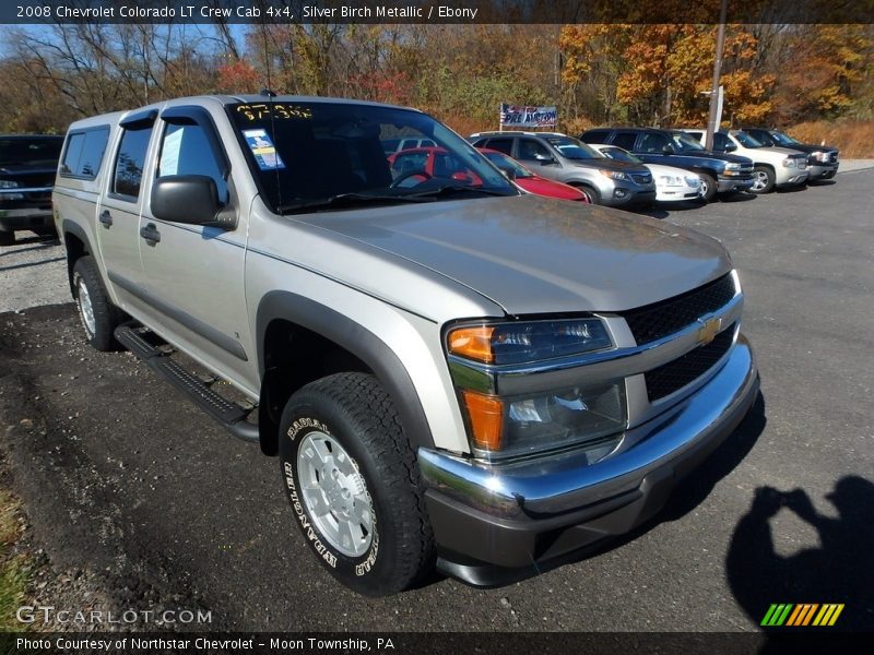 Silver Birch Metallic / Ebony 2008 Chevrolet Colorado LT Crew Cab 4x4