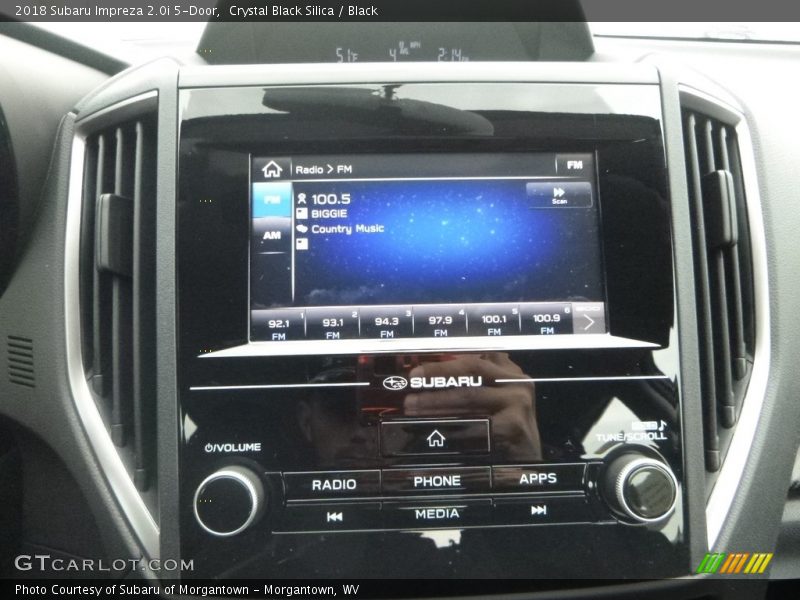 Crystal Black Silica / Black 2018 Subaru Impreza 2.0i 5-Door