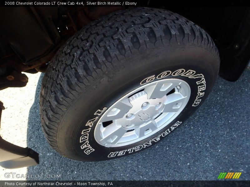 Silver Birch Metallic / Ebony 2008 Chevrolet Colorado LT Crew Cab 4x4
