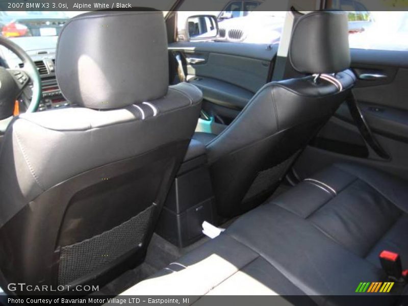 Alpine White / Black 2007 BMW X3 3.0si