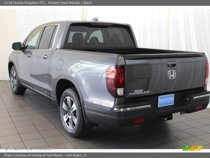 Modern Steel Metallic / Black 2018 Honda Ridgeline RTL