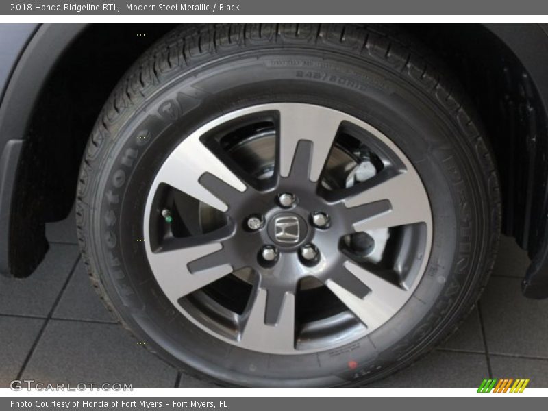 Modern Steel Metallic / Black 2018 Honda Ridgeline RTL