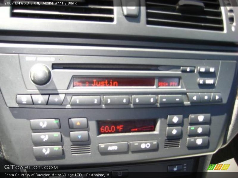 Alpine White / Black 2007 BMW X3 3.0si