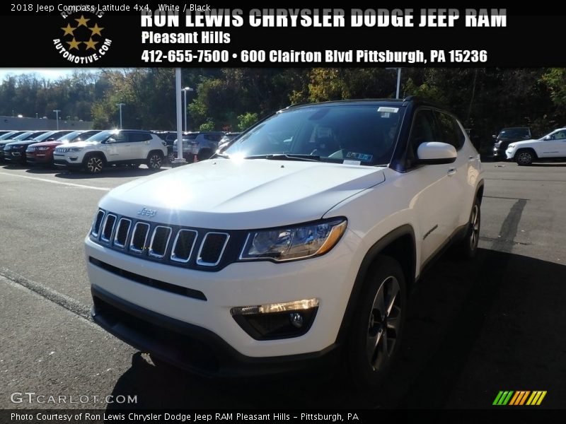 White / Black 2018 Jeep Compass Latitude 4x4