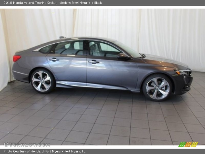 Modern Steel Metallic / Black 2018 Honda Accord Touring Sedan