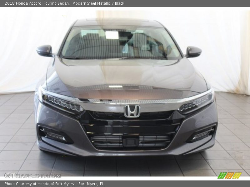 Modern Steel Metallic / Black 2018 Honda Accord Touring Sedan