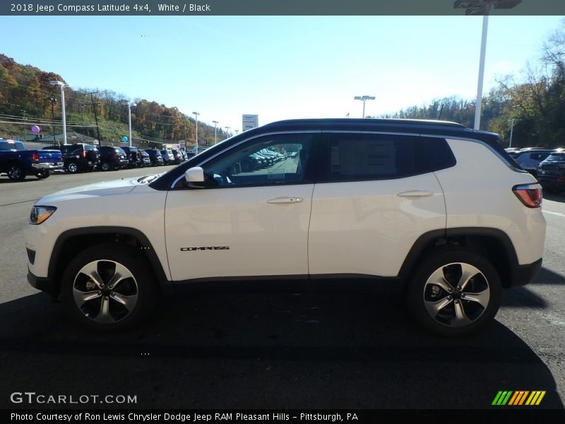White / Black 2018 Jeep Compass Latitude 4x4