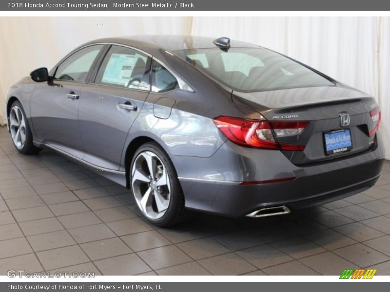 Modern Steel Metallic / Black 2018 Honda Accord Touring Sedan