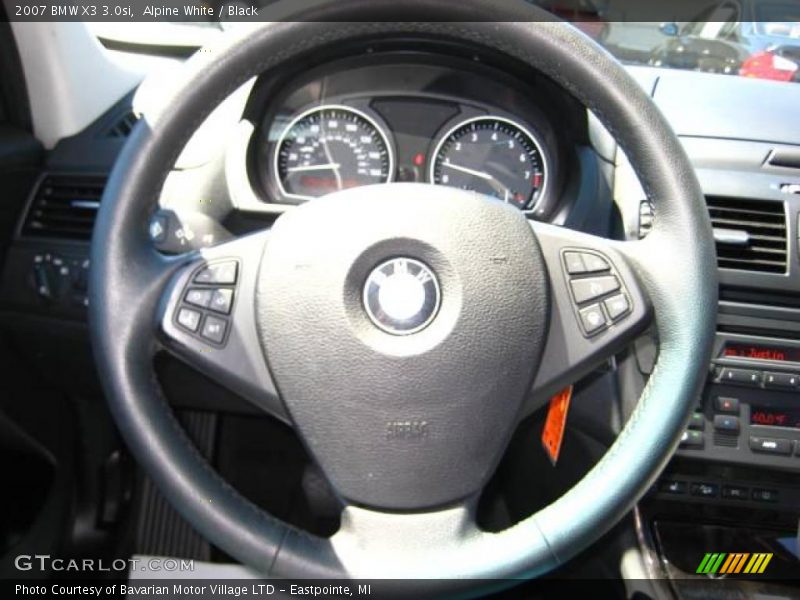 Alpine White / Black 2007 BMW X3 3.0si