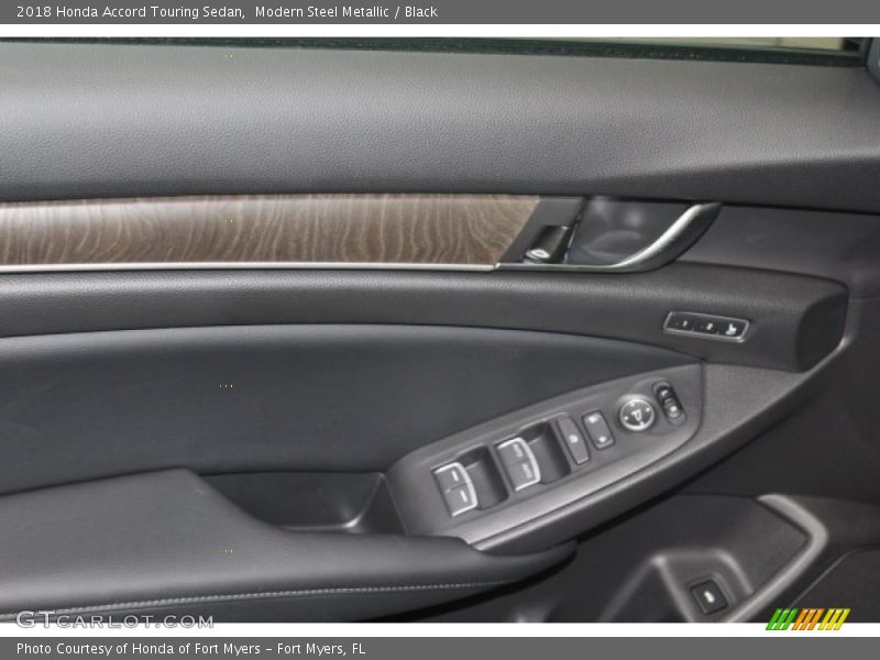 Modern Steel Metallic / Black 2018 Honda Accord Touring Sedan