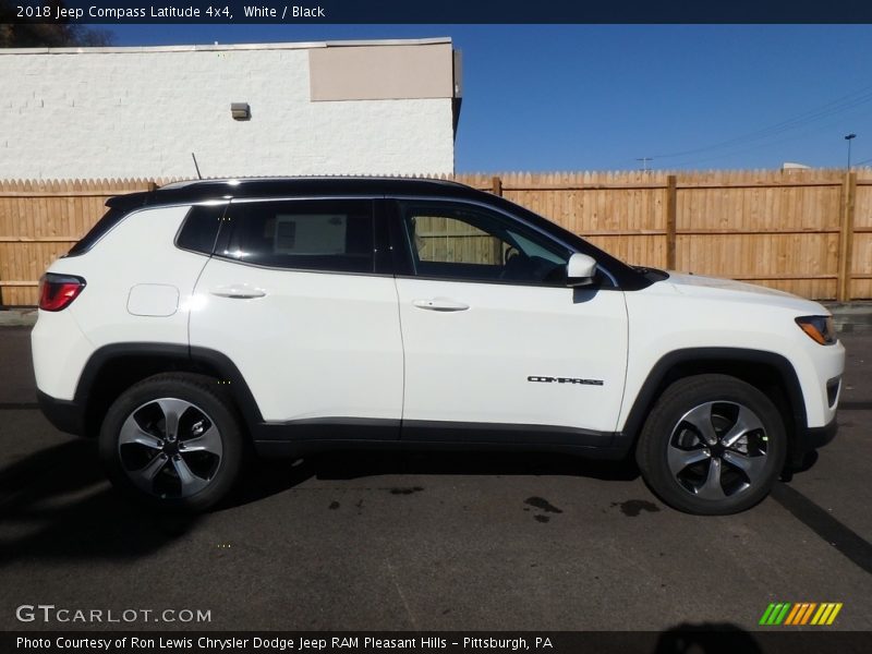 White / Black 2018 Jeep Compass Latitude 4x4