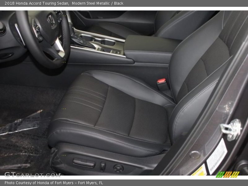 Modern Steel Metallic / Black 2018 Honda Accord Touring Sedan