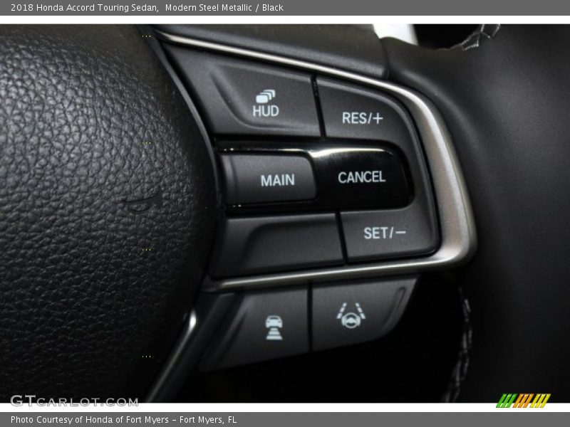 Modern Steel Metallic / Black 2018 Honda Accord Touring Sedan