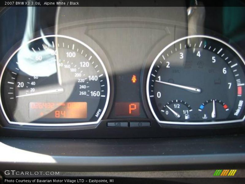 Alpine White / Black 2007 BMW X3 3.0si