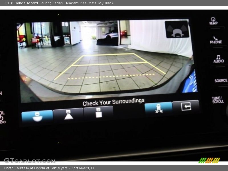 Modern Steel Metallic / Black 2018 Honda Accord Touring Sedan