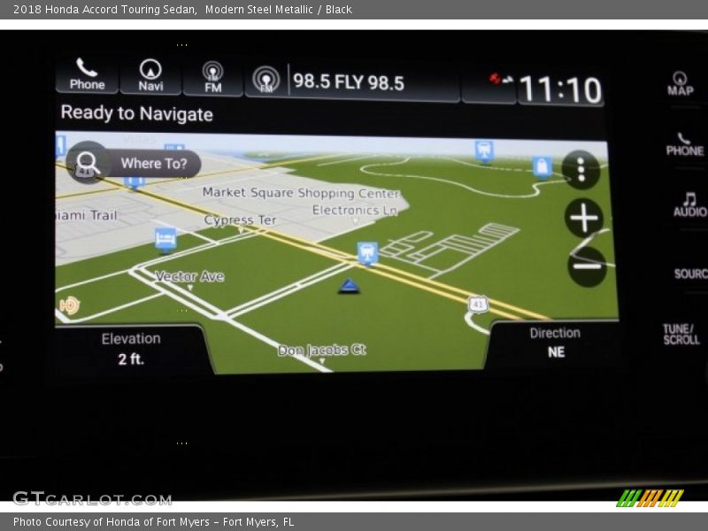 Modern Steel Metallic / Black 2018 Honda Accord Touring Sedan