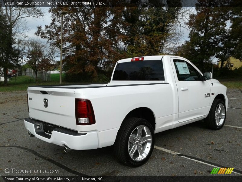 Bright White / Black 2018 Ram 1500 Sport Regular Cab