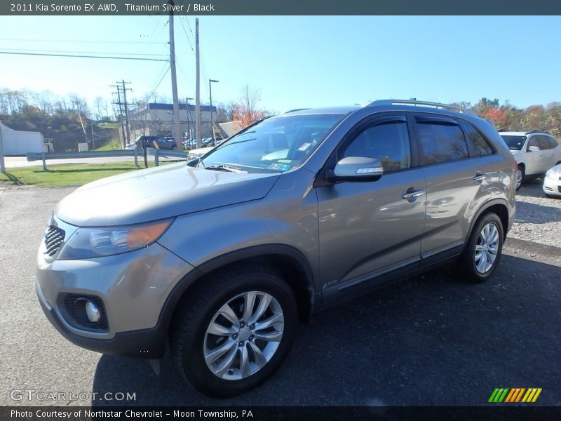 Titanium Silver / Black 2011 Kia Sorento EX AWD