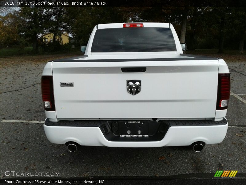 Bright White / Black 2018 Ram 1500 Sport Regular Cab