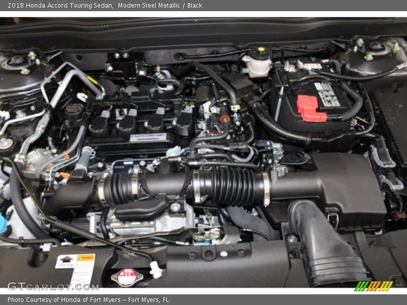 Modern Steel Metallic / Black 2018 Honda Accord Touring Sedan