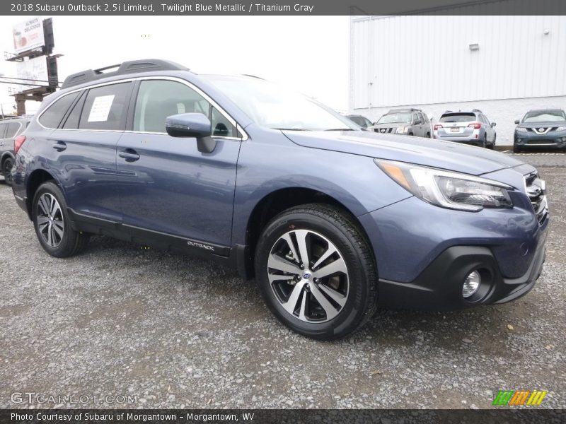 Twilight Blue Metallic / Titanium Gray 2018 Subaru Outback 2.5i Limited
