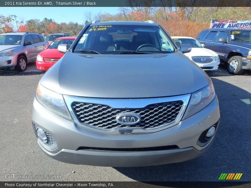 Titanium Silver / Black 2011 Kia Sorento EX AWD