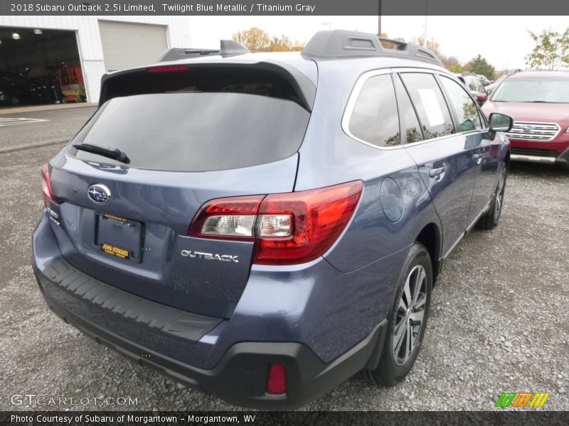 Twilight Blue Metallic / Titanium Gray 2018 Subaru Outback 2.5i Limited